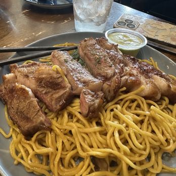 OMELI Kitchen - Rib Eye Garlic Noodles - Vietnamese Near Me - Fullerton, California