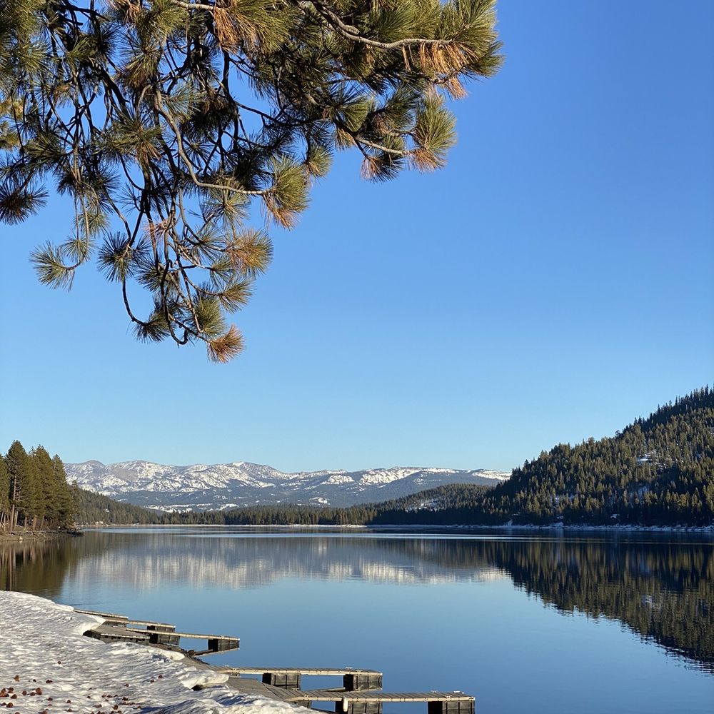 Donner Lake Village - Favorite spot to laze, read, and happy hour during the warmer weather - Hotels Near Me - Truckee, California