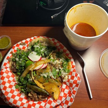 Taqueria La Bamba - Birria Taco Plate plus 2 Cabeza Tacos - Mexican Near Me - Mount Vernon, Washington Taqueria La Bamba - Birria Taco Plate plus 2 Cabeza Tacos - Mexican Near Me - Mount Vernon, Washington