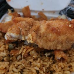 Bay Shore Deli & Grocery - Whiting fish with beans and rice