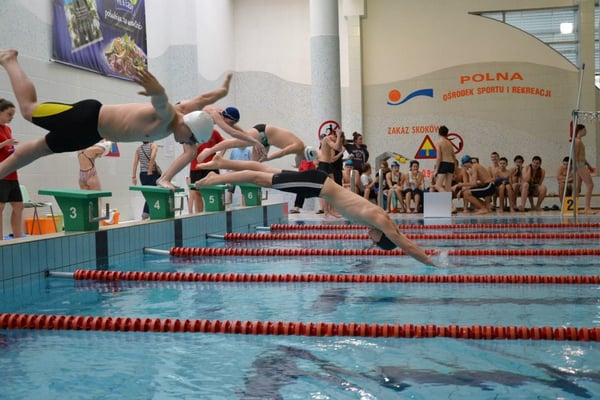 Indoor swimming pool Sports and Recreation by null