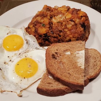 Julians - Italian Sausage Hash, 2 eggs and toast - New American Near Me - Providence, Rhode Island Julians - Italian Sausage Hash, 2 eggs and toast - New American Near Me - Providence, Rhode Island