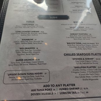 Poseidon - Menu - Seafood Near Me - Hilton Head Island, South Carolina