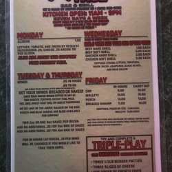 Sports Page Bar & Grill - Menu 2