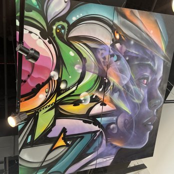 Seoul Taco - Artwork on the ceiling! - Food Trucks Near Me - St. Louis, Missouri