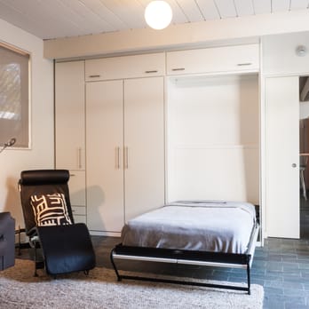 Modern Spaces - Palo Alto residence twin wallbeds. Shown; one open and one closed.
Built into a room in an Eichler home. - Interior Design Near Me - San Francisco, California Modern Spaces - Palo Alto residence twin wallbeds. Shown; one open and one closed.
Built into a room in an Eichler home. - Interior Design Near Me - San Francisco, California
