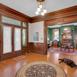 The Hunt Team - Coldwell Banker Realty - The foyer of this historic home for sale in South Carolina. Located in Winnsboro SC's residential neighborhood.