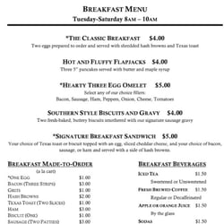 Lunch menu (continued)