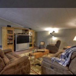 Bach’s Creekside Retreat - TV room in the Game Room (with King Size Bedroom)