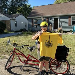 Our new tandem Pedego bike!