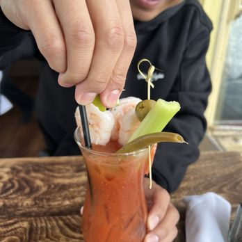 The Fish Hopper - Bloody Mary Loaded Bloody Mary - Seafood Near Me - Monterey, California The Fish Hopper - Bloody Mary Loaded Bloody Mary - Seafood Near Me - Monterey, California