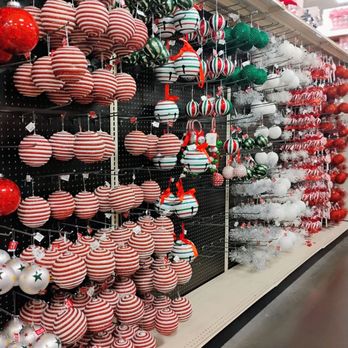 At Home - Love the Red and White Ornaments. - Home Decor Near Me - Fort Worth, Texas