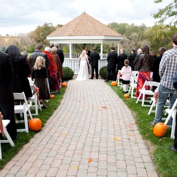 Concorde Centre - Photo by Brianne Bradbury Photography  - This is the outdoor area for the ceremony. - Venues & Event Spaces Near Me - Woodstock, Illinois