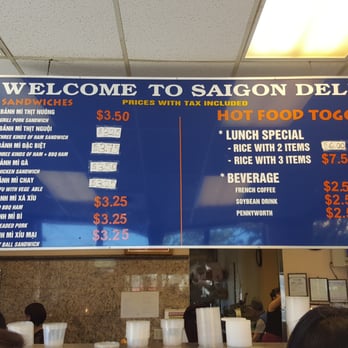 Saigon Deli - The menu as of 5.7.2016 - Vietnamese Near Me - Seattle, Washington Saigon Deli - The menu as of 5.7.2016 - Vietnamese Near Me - Seattle, Washington