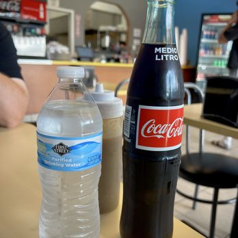 Chikiliquis Taco Stand - Bottled water, Mexican Coke, and delicious house-made mild salsa. - Tacos Near Me - Las Vegas, Nevada
