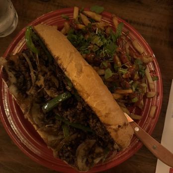 JenChan's - Mongolian Beef Cheesesteak with Impossible Meat - Pizza Near Me - Atlanta, Georgia