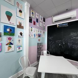 Maddie's Ice Cream - Write on the chalk board