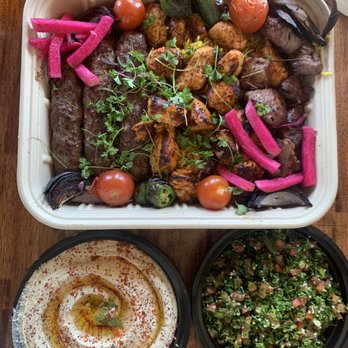 Mazra - Family  Kebab Pack with extra chicken ... so good !! - Middle Eastern Near Me - San Bruno, California