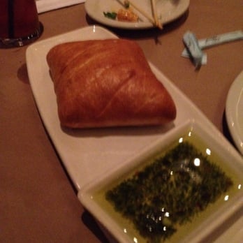 Bonefish Grill - Delicious bread with oil and pesto - Seafood Near Me - Orland Park, Illinois