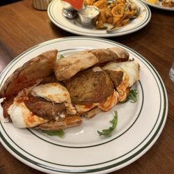 Eggplant parm hero