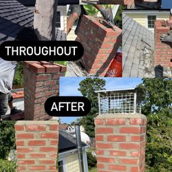 Elite Chimney Solutions - Riverside RI, Chimney Demo and Rebuild Before Throughout and After