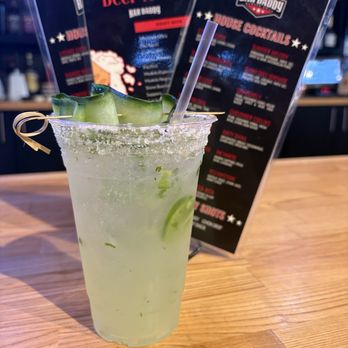 Bar Daddy - Cucumber Collins with adding jalapeño- - Burgers Near Me - Rancho Cucamonga, California