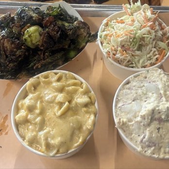 Federalist Pig - Brussels sprouts Coleslaw Mac and Cheese Potato Salad - Barbeque Near Me - Washington, DC, District of Columbia