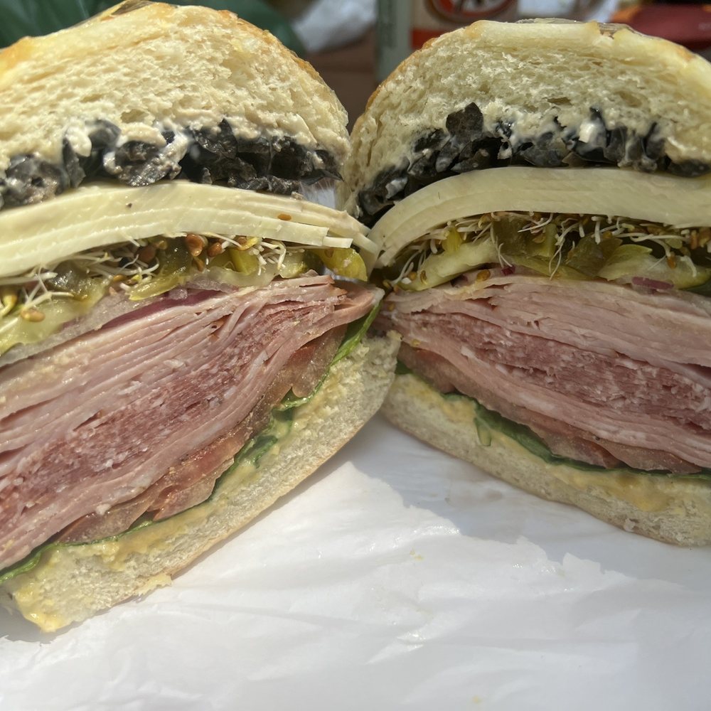I asked for something like an Italian and they whipped up a wonderful salami, mortadella and ham sandwich. I asked for something like an Italian and they whipped up a wonderful salami, mortadella and ham sandwich.