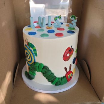 Bake & Bake - Bet the very hungry caterpillar was the happiest devouring this yummylicious cake! - Custom Cakes Near Me