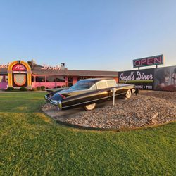 Angel's Diner - Another cool car in the front of the diner.
