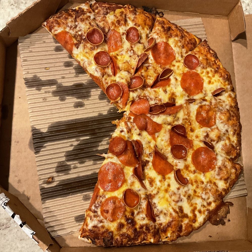 Double pepperoni, large