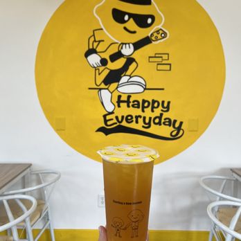 Happy Lemon - E11 Mango Green Tea with Mango Boba $5.50 4.5/5 stars - Bubble Tea Near Me - Sugar Land, Texas Happy Lemon - E11 Mango Green Tea with Mango Boba $5.50 4.5/5 stars - Bubble Tea Near Me - Sugar Land, Texas