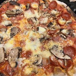 Amato’s Wood Fired Pizza - Marion - Pepperoni & mushroom 12" pizza.