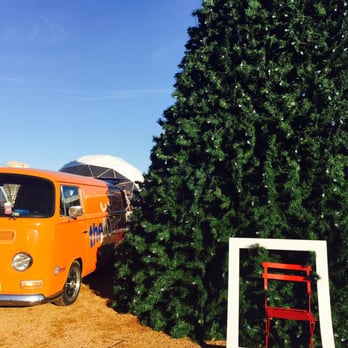 Holiday Pop-Up Shops - Don't miss the bumpin' orange VW bus by the gigantic tree. They got some rockin' poppin' tunes - Accessories Near Me - Oklahoma City, Oklahoma