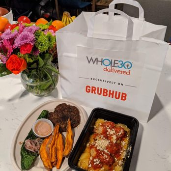 Whole30 Delivered - Open faced turkey sandwiche and the spaghetti squash meatball spaghetti - Food Delivery Services Near Me - Chicago, Illinois