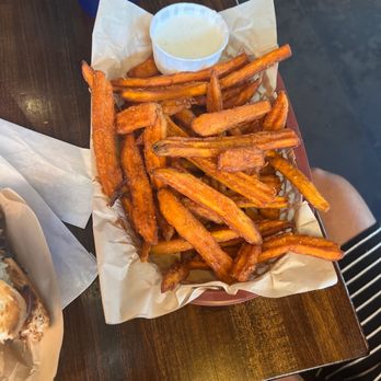 Pinewood Tavern - Requested extra crispy sweet potato fries. Wife approved - Bars Near Me - Pine, Arizona Pinewood Tavern - Requested extra crispy sweet potato fries. Wife approved - Bars Near Me - Pine, Arizona