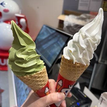 Mixue - Matcha and vanilla soft serve cones - Coffee & Tea Near Me - New York, New York Mixue - Matcha and vanilla soft serve cones - Coffee & Tea Near Me - New York, New York