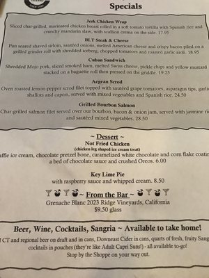 Menu photo 7 J Timothy's Taverne Plainville, CT