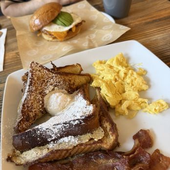 The Pan - French toast, scrambled eggs, and bacon - Breakfast & Brunch Near Me - South Gate, California