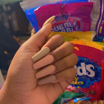 Mimi Nail Spa - My first time doing matte, i work a lot with my hands and it got dirty easy but other than that i loved it!! - Nail Salons Near Me - Durham, North Carolina