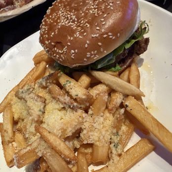 Timothy O'Toole's Pub - All-American Smashburger & Garlic parmesan fries - Sports Bars Near Me - Chicago, Illinois