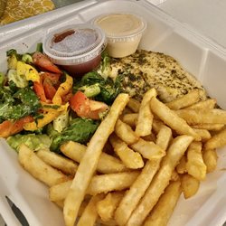 Mermaid's Seafood Restaurant - Talipia Combo (was expecting the fish but got a filet instead)