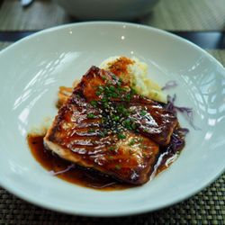 Hoku - 15-06-18 Teriyaki Salmon for lunch (comes with a bowl of rice)