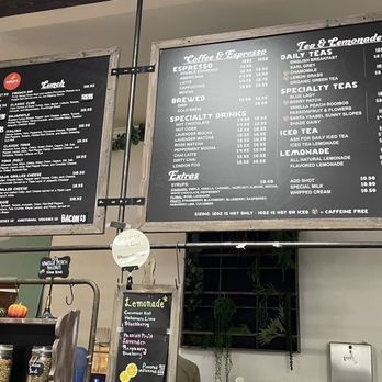Dudley's Bakery - Menu board behind register - 9/30/23 - Delis Near Me - Santa Ysabel, California