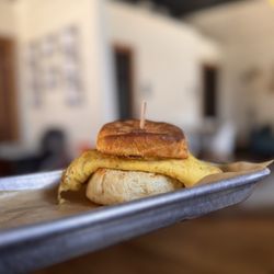 Biscuit egg sandwich