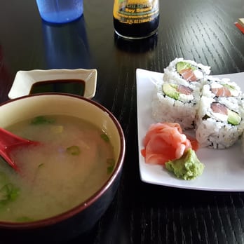 China Dragon 1 - Miso soup and Philadelphia roll - Chinese Near Me - Algonquin, Illinois