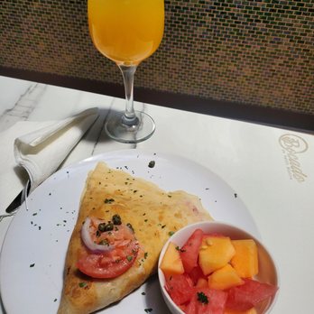 Bocado: Un Petit Bistro - Yorkish crepe, peach passion fruit sangria - Creperies Near Me - Pleasanton, California