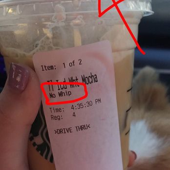 Starbucks - Every..single..time they do the SAME thing. I mean how hard is it to follow instructions that are right in front of your face? - Coffee & Tea Near Me - Richmond, Virginia