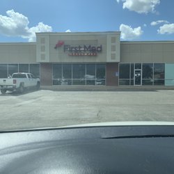 First Med Urgent Care - Yes, I took the photo from inside my car. Because they came out to me for my rapid COVID test.