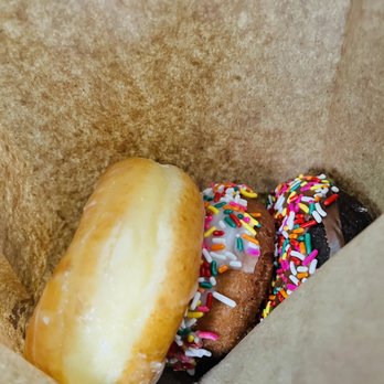 Evergreen Donut - a half eaten donut with sprinkles - Donuts Near Me - San Jose, California Evergreen Donut - a half eaten donut with sprinkles - Donuts Near Me - San Jose, California